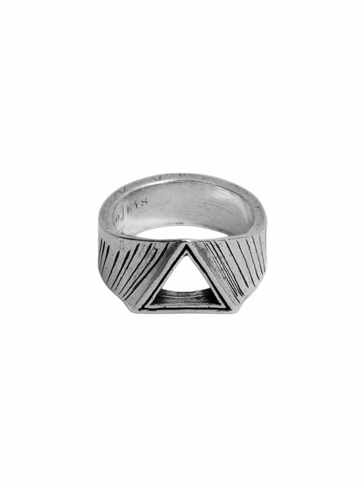 TwoJeys Triangle Ring Silver