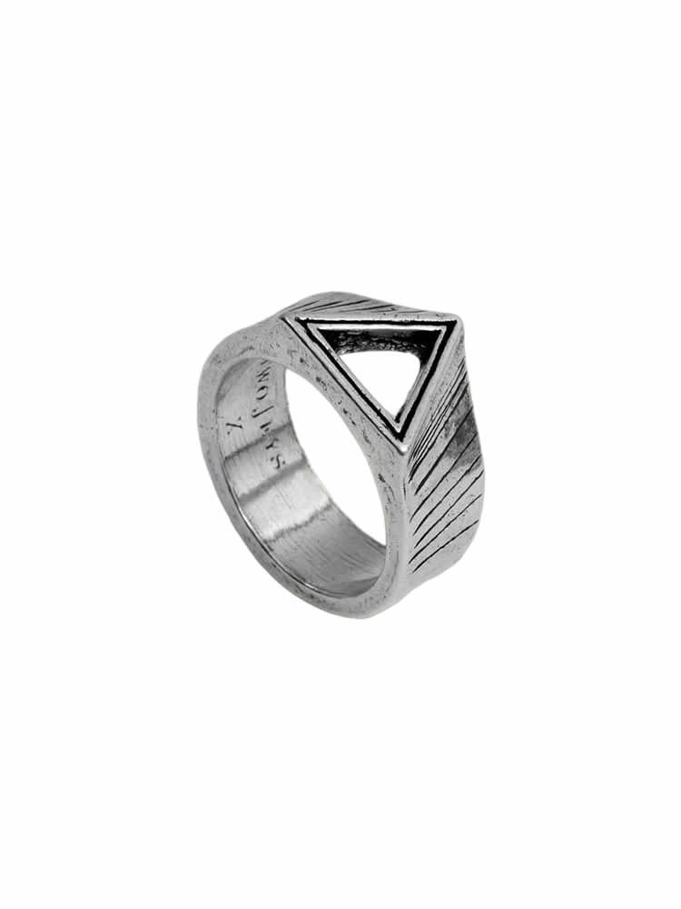 TwoJeys Triangle Ring Silver