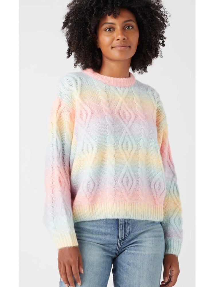 WRANGLER CABLE KNIT SICK PINK