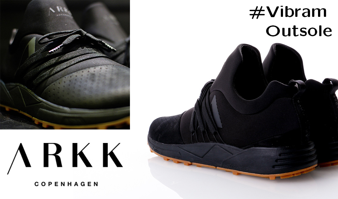 arkk sneakers with vibram outsole