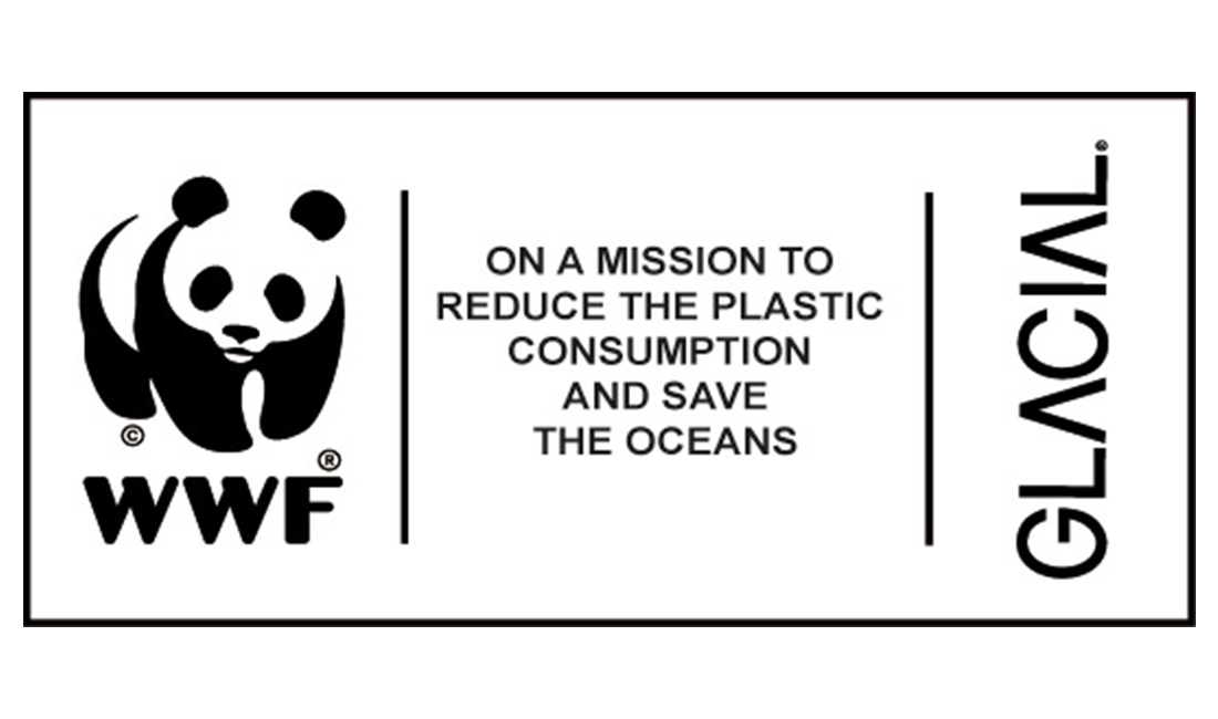 Glacial bottle and WWF - Save the planet