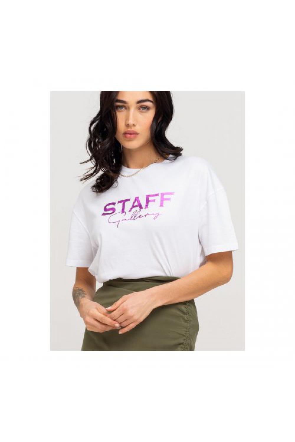 STAFF T-shirt Vivian Γυναικείο - Λεύκο (63-003.047-N001 | Wearhouse