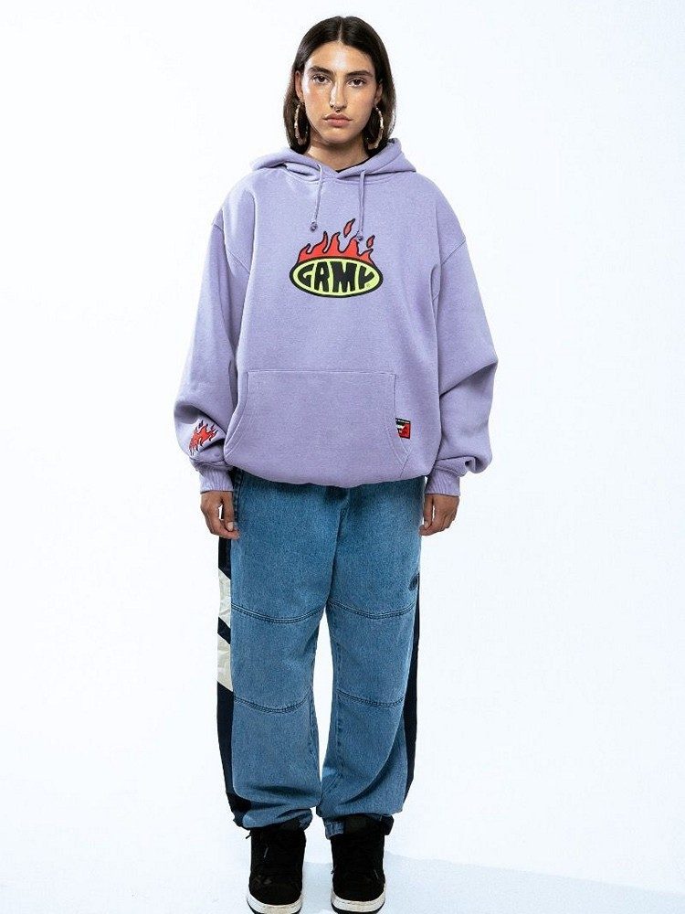 GRIMEY SCRATCHING MEMORIES VINTAGE HOODIE VIOLET