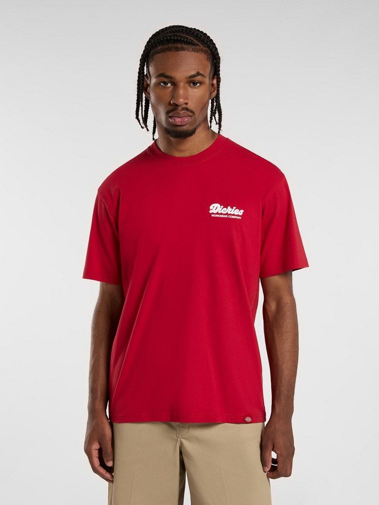 DICKIES LEWISTOWN SS TEE ENGLISH RED