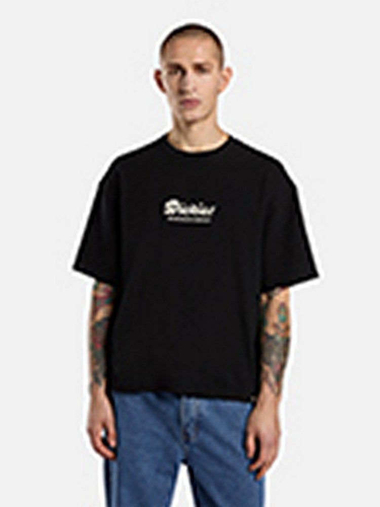 DICKIES LEWISTOWN EMBRO TEE BLACK