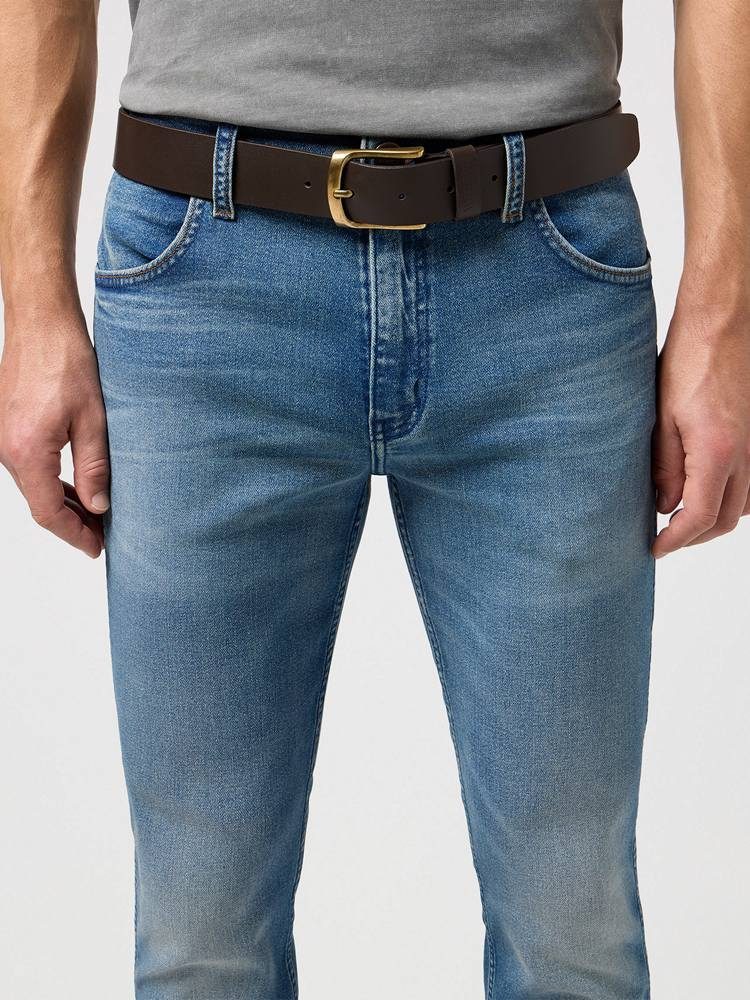 WRANGLER STRUCTURED BELT BROWN