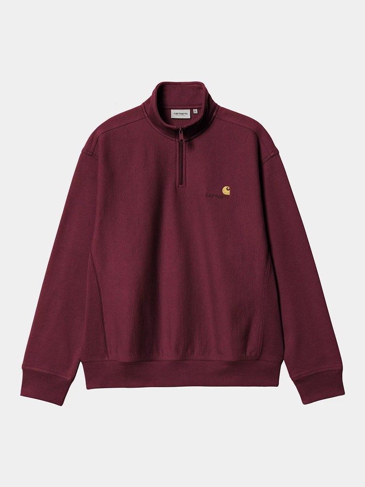 CARHARTT WIP CARHARTT WIP HALF ZIP AMERICAN SCRIPT SWEAT