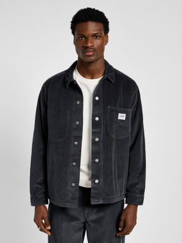 LEE LEE WORKER OVERSHIRT DARK MUTED GRAY